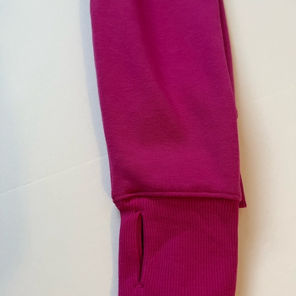 Athleta pull over hoodie previously loved size small color fushia - Picture 7 of 8